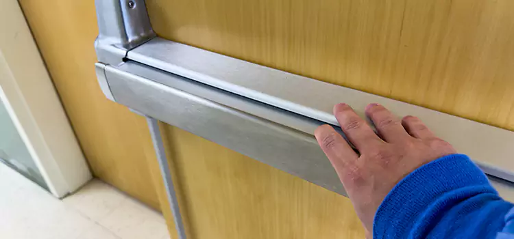 Installing a Push Bar on a Door Downey